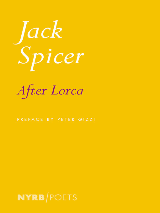 Title details for After Lorca by Jack Spicer - Available